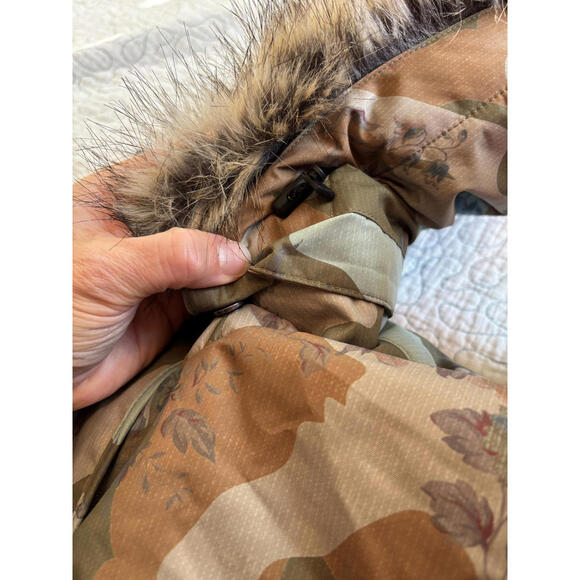 Obermeyer Tuscany Winter Jacket with Faux Fur Removable Hood Size 8 - Picture 7 of 9